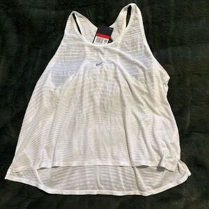 Nike White Mesh Women's Tank Top
